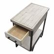 Bowery Hill Transitional Wood 1-Shelf Side Table in Antique White