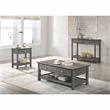 Bowery Hill Transitional Wood 2-Drawer Console Table in Gray