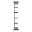 Bowery Hill Industrial Metal 33-Inch Bookcase in Antique Gray