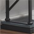 Bowery Hill Transitional Wood 2-Shelf Console Table in Blue Finish