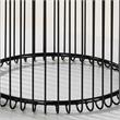 Bowery Hill Contemporary Metal 2-Piece Nesting Table in Black