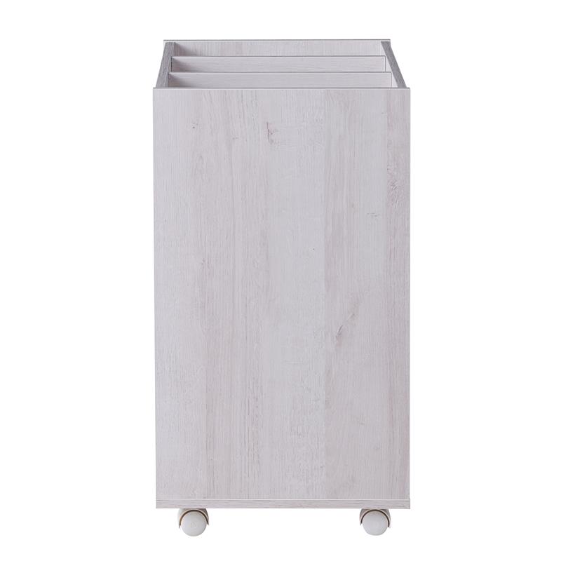 Bowery Hill Transitional Wood 3-Drawer File Cabinet in W Finish