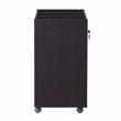 Bowery Hill Transitional Wood 3-Drawer File Cabinet in Cappuccino