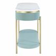 Bowery Hill Contemporary Wood 1-Drawer Console Table in Green