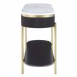 Bowery Hill Contemporary Wood 1-Drawer Console Table in Walnut
