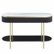 Bowery Hill Contemporary Wood 1-Drawer Console Table in Walnut