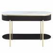 Bowery Hill Contemporary Wood 1-Drawer Console Table in Walnut