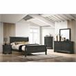 Bowery Hill 2-Drawer Transitional Solid Wood Nightstand in Gray