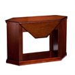 Bowery Hill Engineered Wood Color Changing Electric Fireplace in Brown