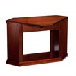 Bowery Hill Engineered Wood Color Changing Electric Fireplace in Brown