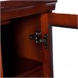 Bowery Hill Engineered Wood Color Changing Electric Fireplace in Brown