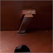 Bowery Hill Engineered Wood Color Changing Electric Fireplace in Brown