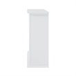 Bowery Hill Rubberwood White Electric Fireplace Rectangular Color Changing Lights 50