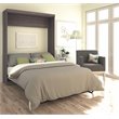 Bowery Hill Transitional Queen Wall Bed in Bark Gray