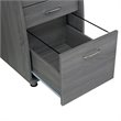 Bowery Hill Modern Industrial Small Computer Desk in Gray