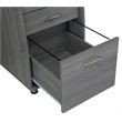 Bowery Hill Modern Industrial Small Computer Desk in Gray