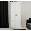 Bowery Hill Transitional Adjustable Storage Cabinet in White