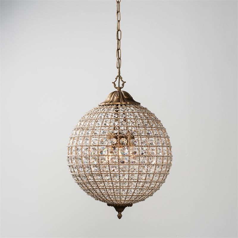 Bowery Hill 3-light Iron and Crystal Medium Chandelier in Brass/Clear
