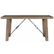 Bowery Hill Reclaimed Pine Console Table in Weathered Gray Finish