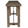 Bowery Hill Reclaimed Pine Console Table in Weathered Gray Finish