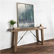 Bowery Hill Reclaimed Pine Console Table in Weathered Gray Finish