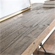 Bowery Hill Reclaimed Pine Console Table in Weathered Gray Finish