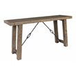 Bowery Hill Reclaimed Pine Console Table in Weathered Gray Finish