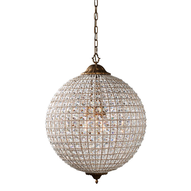 Bowery Hill 3-light Iron and Crystal Large Chandelier in Brass/Clear