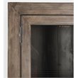 Bowery Hill Transitional Reclaimed Pine Display Cabinet in Brown
