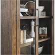 Bowery Hill Transitional Reclaimed Pine Display Cabinet in Brown