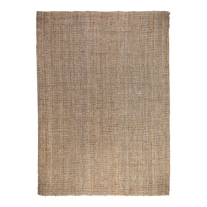 Bowery Hill 108x144&quot Transitional Jute Chunky Loop Rug in Sand/Rich Gray
