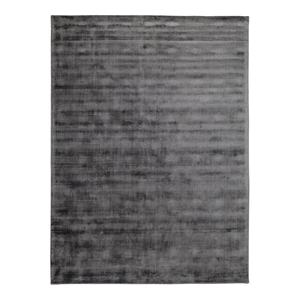 Bowery Hill 108x144&quot Transitional Viscose Area Rug in Charcoal