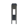 Bowery Hill Birch Wood Gray Console Table Rectangular Slimline Design 60