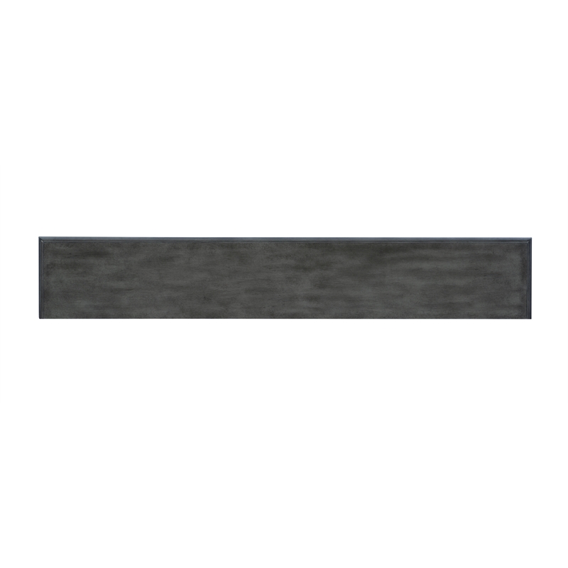 Bowery Hill Birch Wood Gray Console Table Rectangular Slimline Design 60