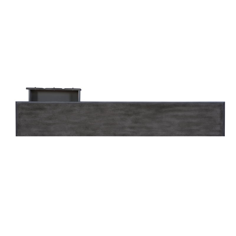 Bowery Hill Birch Wood Gray Console Table Rectangular Slimline Design 60