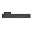 Bowery Hill Birch Wood Gray Console Table Rectangular Slimline Design 60