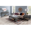 Bowery Hill Birch Wood Gray Console Table Rectangular Slimline Design 60