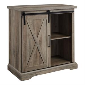 Bowery Hill 32&quot Rustic Farmhouse Buffet Accent Cabinet - Gray Wash