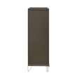 Bowery Hill Transitional Wood Brown Finish 5-Drawer Flip-Top Chest