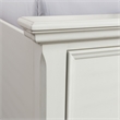Bowery Hill Transitional Wood White King Platform Storage Bed