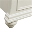 Bowery Hill Transitional Wood White King Platform Storage Bed