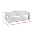 Bowery Hill Transitional Wood Gray Finish Coffee Table with Lift Top