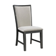 Bowery Hill Transitional Wood Dining Slat Back Side Chair Set in Black