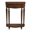 Bowery Hill Traditional Wood Antique Cherry Console Table with Storage