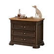 Bowery Hill Wood Brown Filing Cabinet Rectangular Solid Wood Plank Top 36