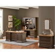 Bowery Hill Wood Brown Filing Cabinet Rectangular Solid Wood Plank Top 36