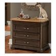 Bowery Hill Wood Brown Filing Cabinet Rectangular Solid Wood Plank Top 36