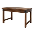 Bowery Hill Wood Brown Writing Desk Rectangular Finished 55