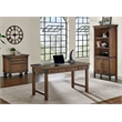 Bowery Hill Wood Brown Writing Desk Rectangular Finished 55