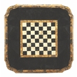 Bowery Hill Traditional Multi-Color Wood Brown Square Pedestal Game Table